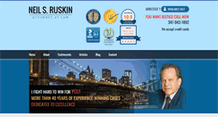Desktop Screenshot of neilruskinlawfirm.com